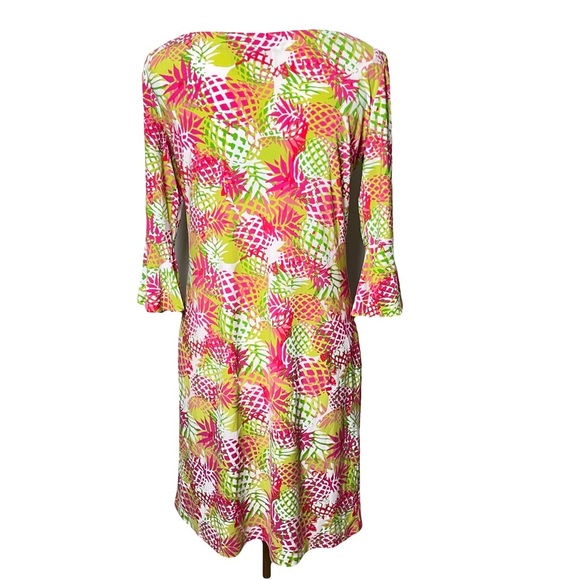 Pappagallo NWT Kiwi Dress Pink & Green Multi Size S - Picture 2 of 11